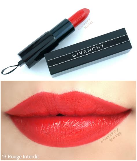 givenchy rouge interdit satin lipstick color|Givenchy universal black lipstick.